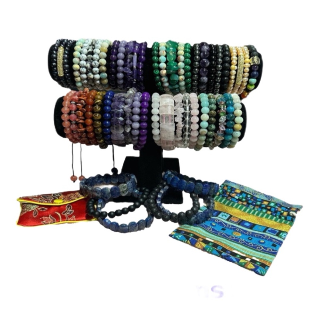 Assorted Natural Gemstone Bracelets